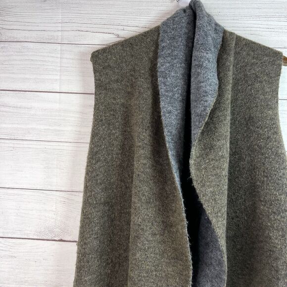 Anthropologie Two-Tone Gray and Brown Cardigan - Picture 5 of 11